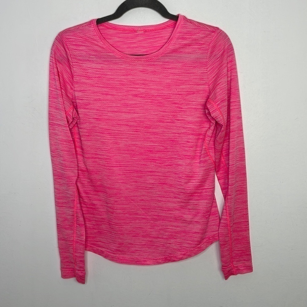 𝅺lolë heather neon pink sporty running top